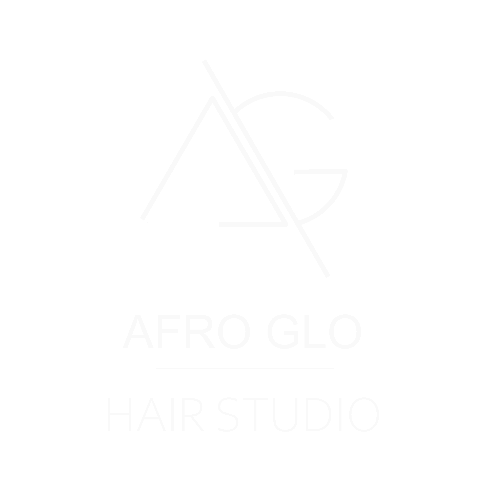 afro glo LOGO ORIGINAL PIXELS WHITE